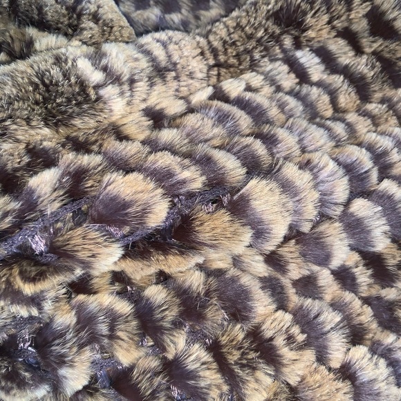 Real rabbit fur circle scarf - Picture 2 of 3